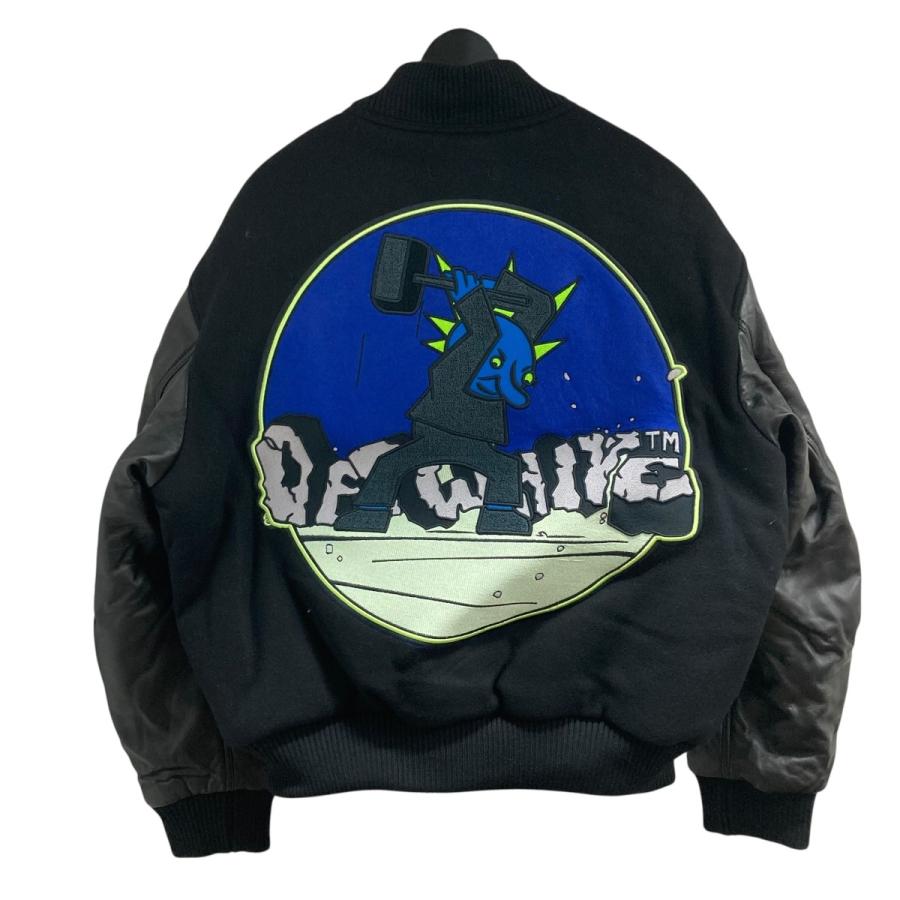 off white（オフホワイト） 【値下げ】OFFWHITE パッチスタジャン