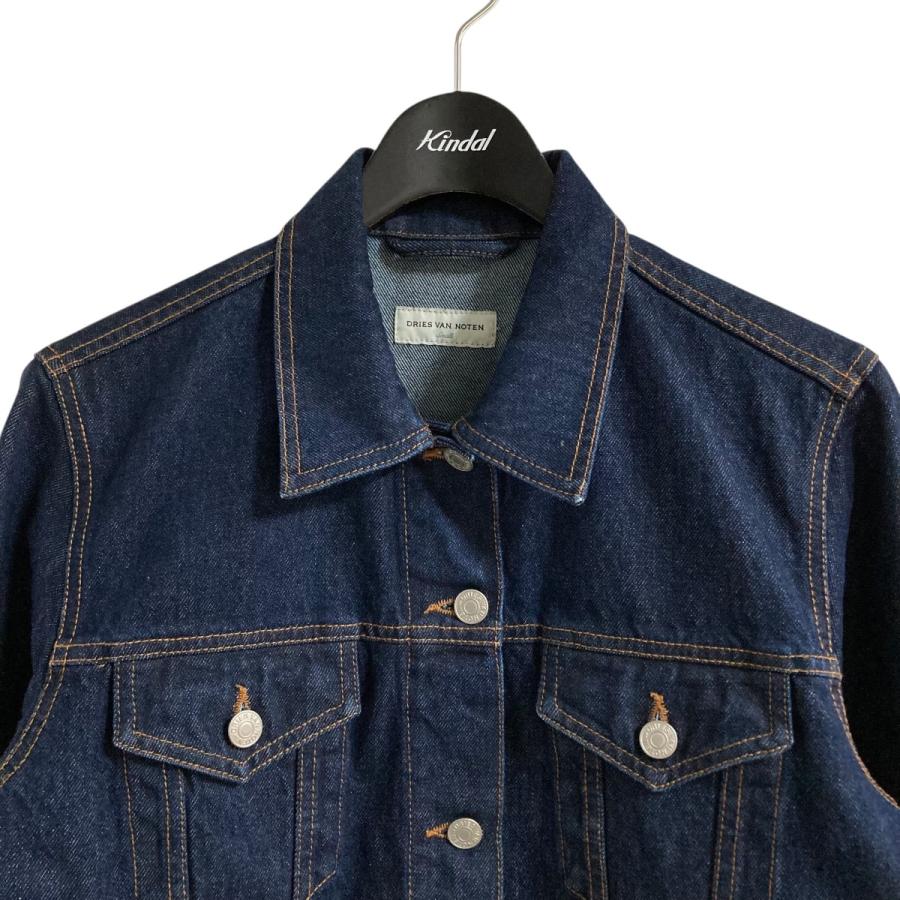 dries van noten ギャザー デニムジャケット インディゴ dries van noten ギャザー デニムジャケット インディゴ