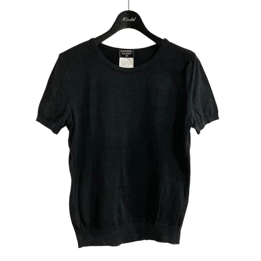 CHANEL（シャネル） 【値下げ】CHANEL ニットTシャツ ブラック サイズ 