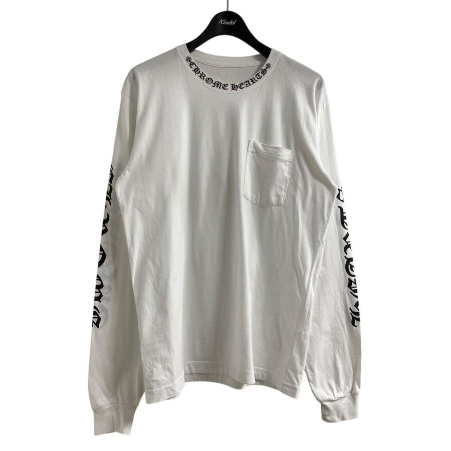 CHROME HEARTS 【値下げ】CHROME ポケットTシャツ ホワイト×ブラック