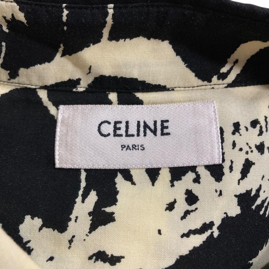 CELINE 【値下げ】CELINE パームツリーシャツ イエロー×ブラック