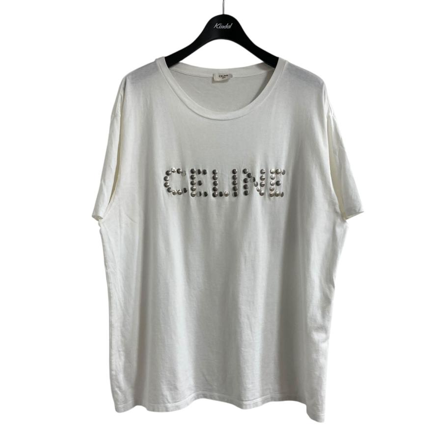 CELINE 【値下げ】CELINE スタッズエンブロイダリールーズフィットT