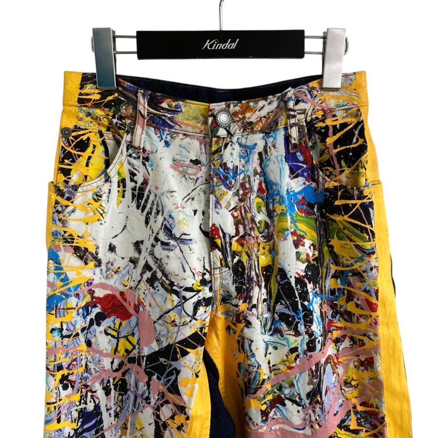 Charles Jeffrey Loverboy グラフィックパンツ 値下げ】CHARLES JEFFREY LOVERBOY グラフィックスウィッチングデニム