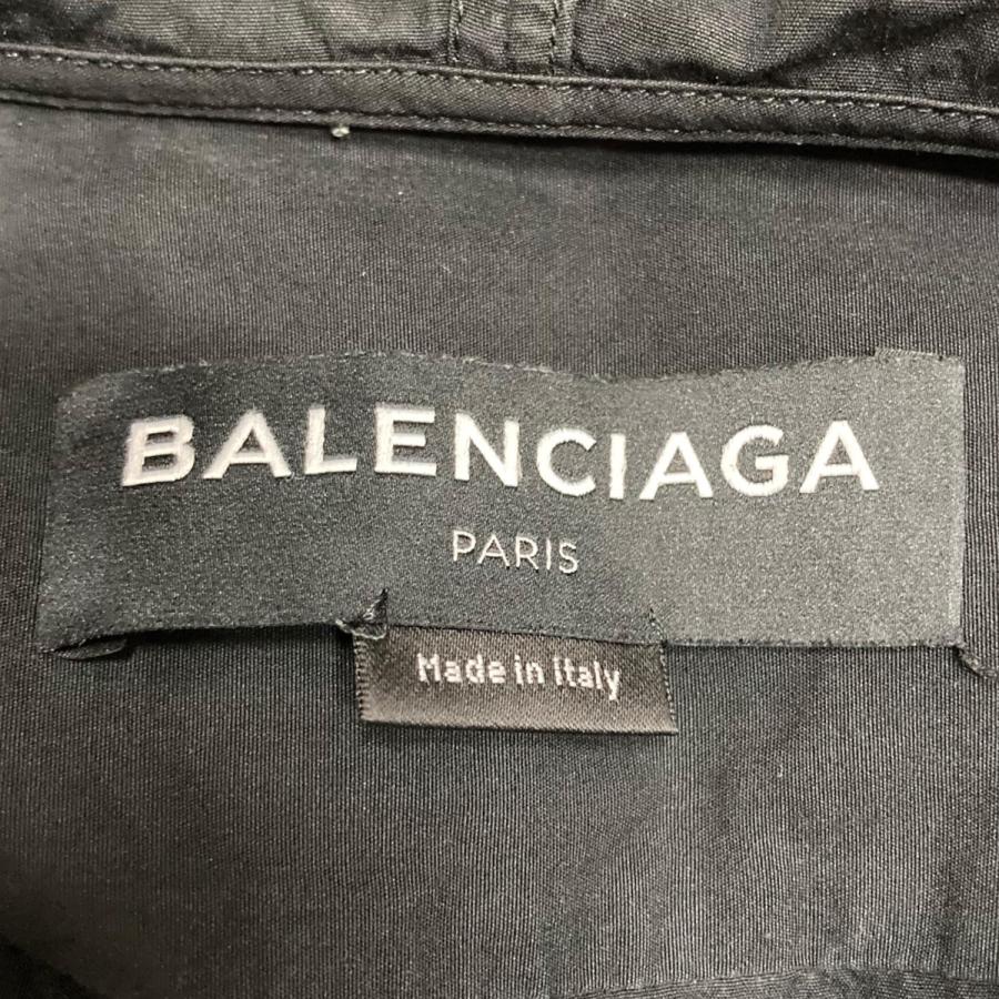 Balenciaga フーデッド シャツジャケット BALENCIAGA】フーデッドシャツ オーバーサイズ (BALENCIAGA