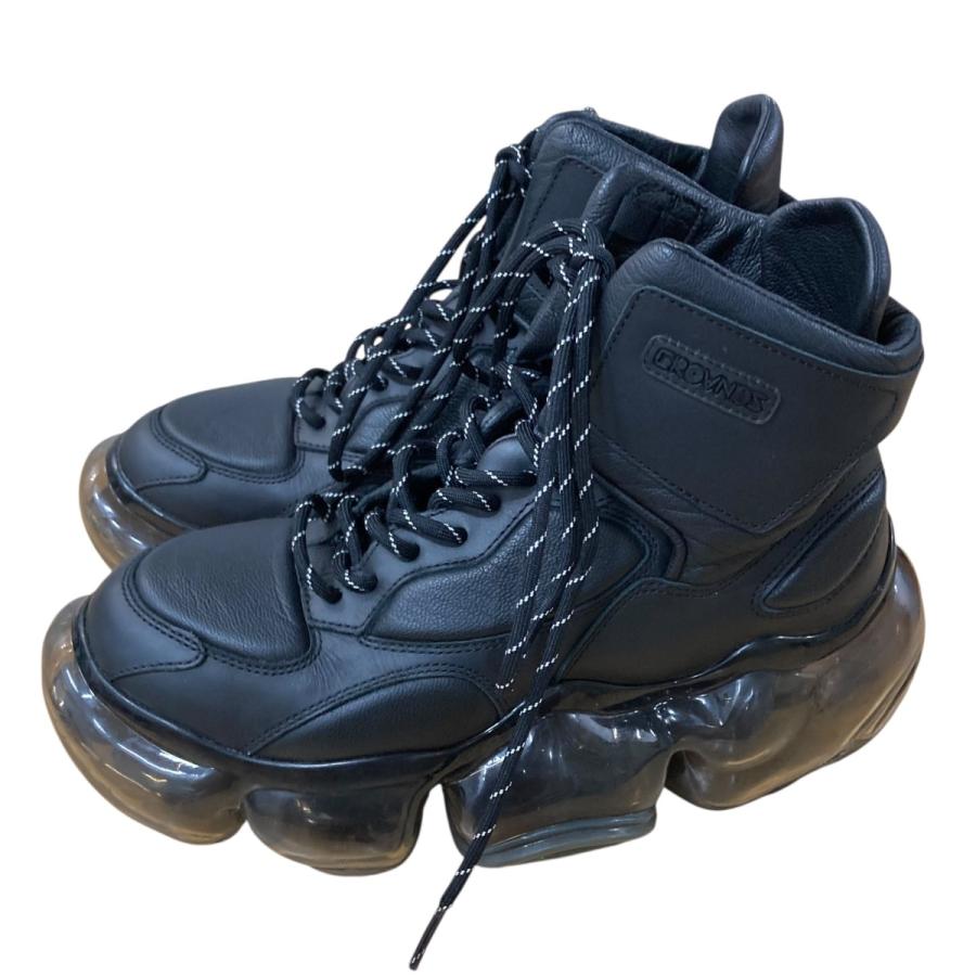 grounds グラウンズ GROUNDS ハイカットスニーカー ブラック