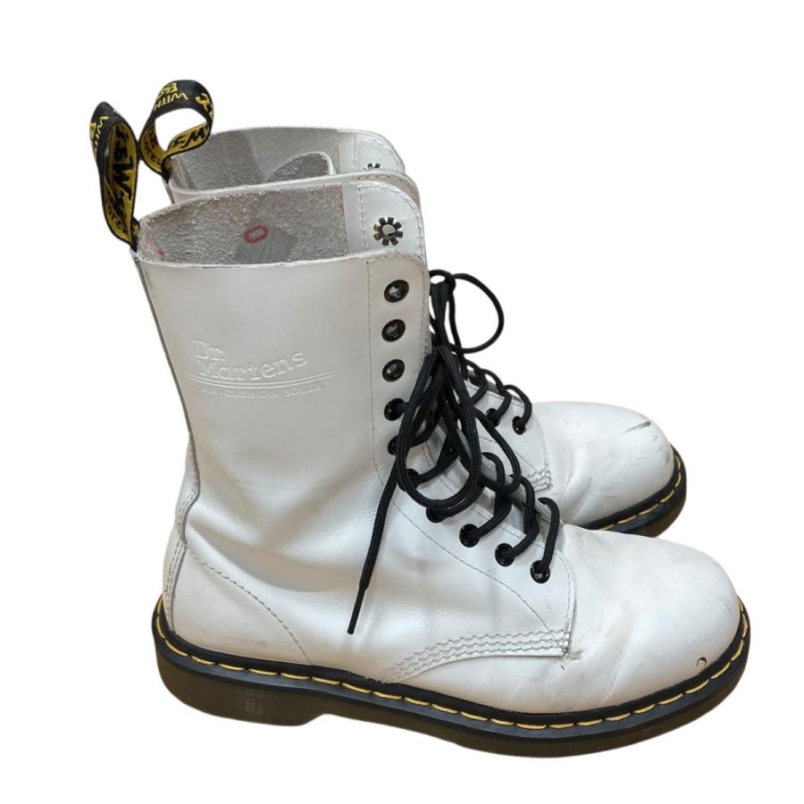 Dr.Martens 10ホールブーツ ホワイト社 UK9 即購入可 Dr.Martens ドクターマーチン Dr．Martens 10ホールブーツ