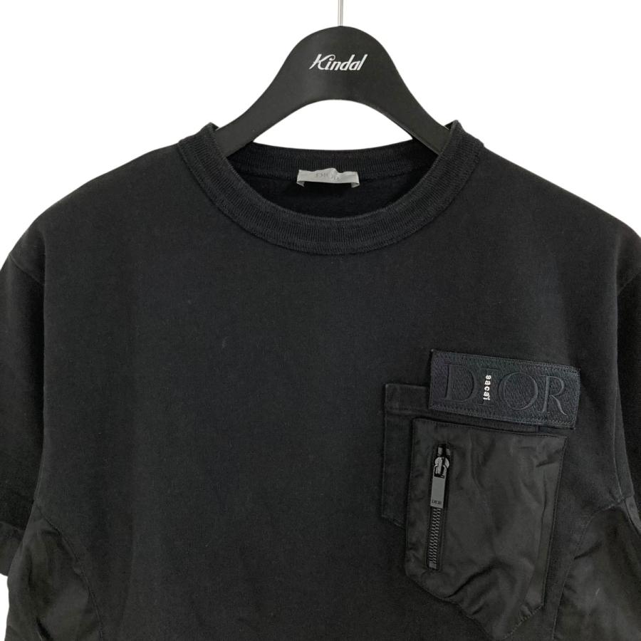 DIOR × sacai ロゴパッチ ビッグポケットシャツ DIOR × sacai ロゴパッチ ビッグポケットシャツ