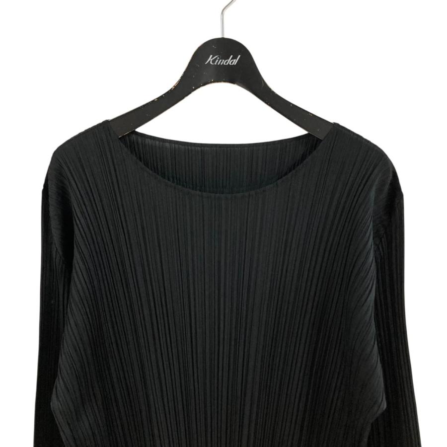 PLEATS PLEASE ブラック ワンピース サイズ4 PLEATS PLEASE Issey Miyake - Pleated Top in Black