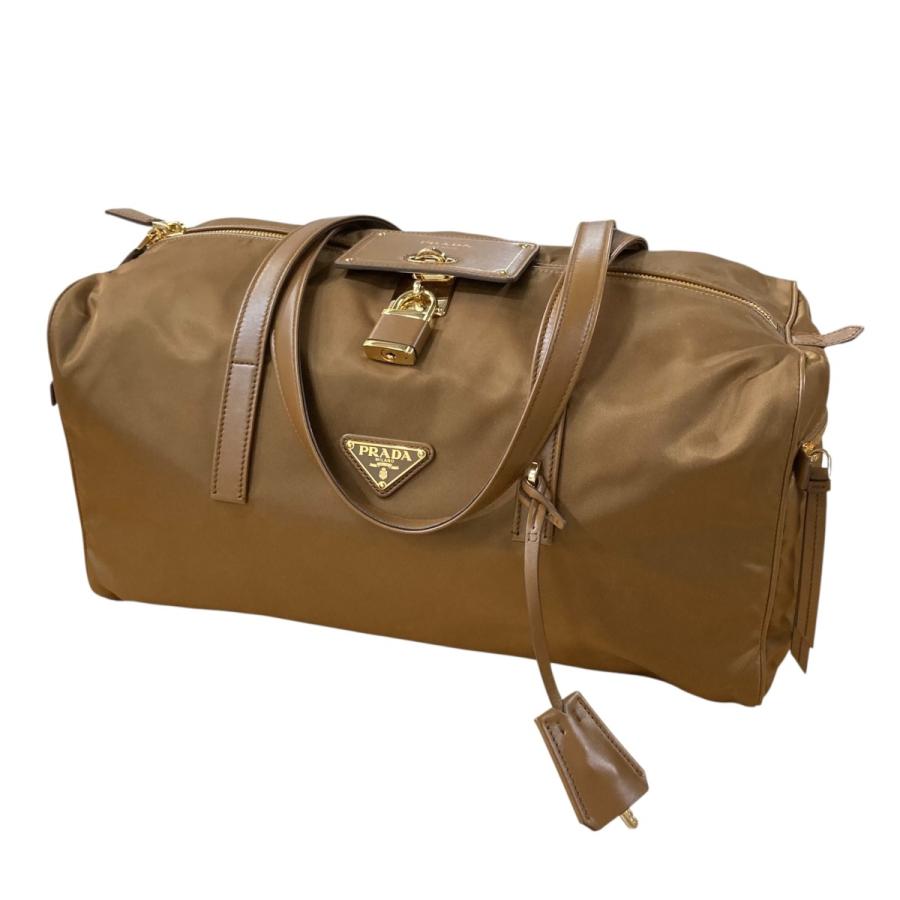 ☆Prada☆ロック付 ラージ Re-Nylon トップハンドルバッグ