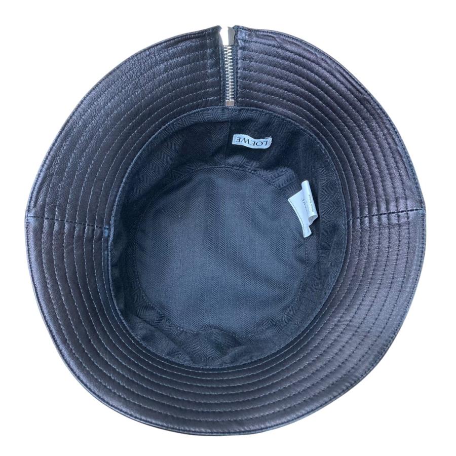 LOEWE フィッシャーマンハット バケットハット レザーBLACK M LOEWE ロエベ フィッシャーマンレザーバケットハット ブラック