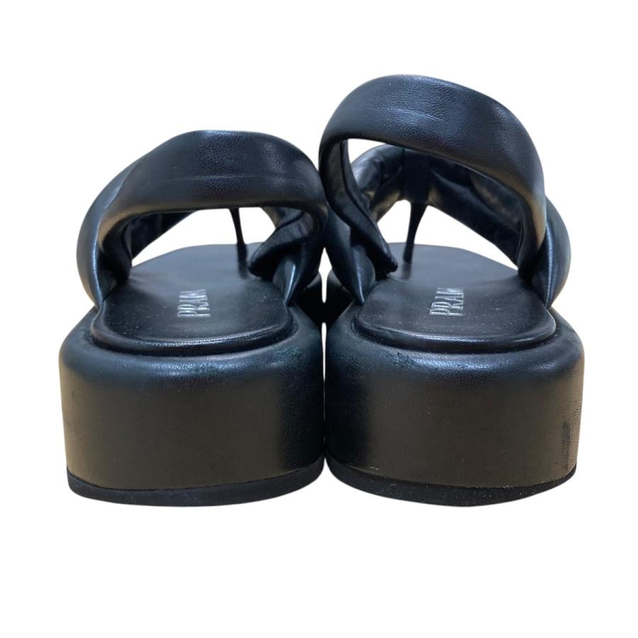 PRADA（プラダ） 【値下げ】PRADA レザー トング サンダル ブラック