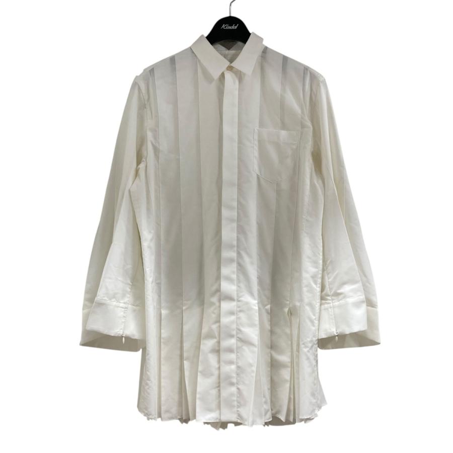 新品タグ付☆定価¥74,800 sacai コットンポプリン シャツ Ⅰ (S) 注目コラボ【sacai×THOMAS MASON】コットン ポプリン シャツ (sacai