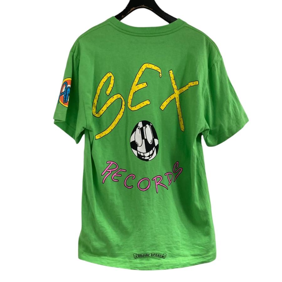CHROME HEARTS グリーン Tシャツ M CHROME HEARTS 【値下げ】CHROME 半袖プリントTシャツ グリーン