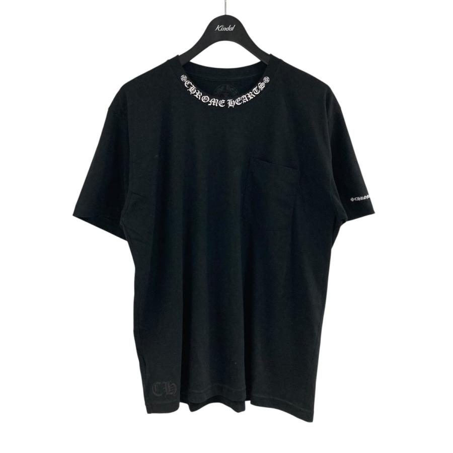 CHROME HEARTSネックロゴ ポケット Tシャツ クロムハーツポケットネックロゴ