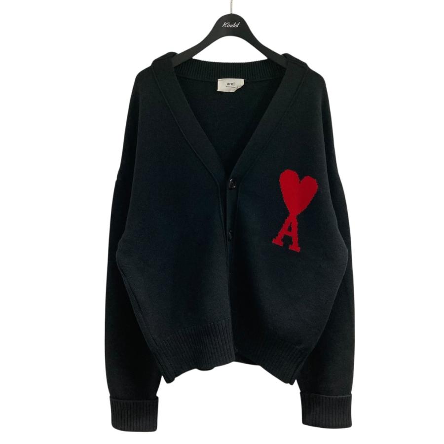 アミパリス AMI PARIS ハートカーディガン ブラック サイズ：XL
