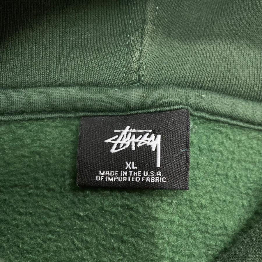 STUSSY ステューシー プルオーバーパーカー ディープグリーン