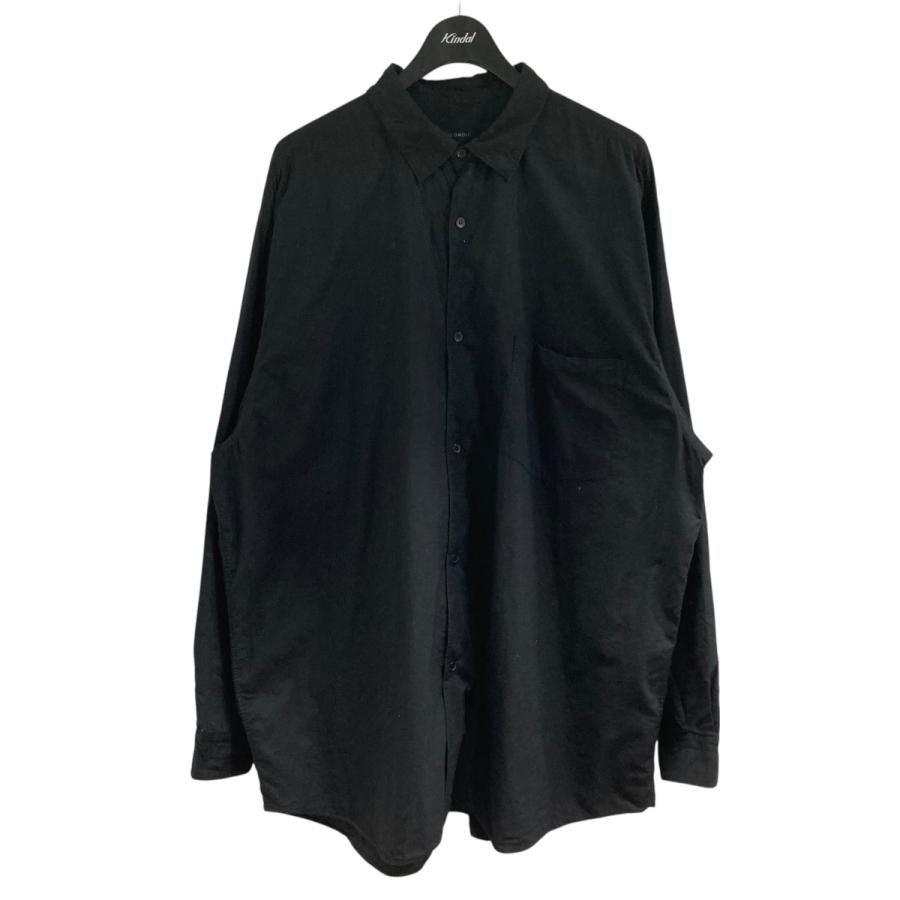 【COMOLI】KHADIコットン コモリシャツ-Black-Size3 COMOLI (コモリ) KHADIコットン コモリシャツ