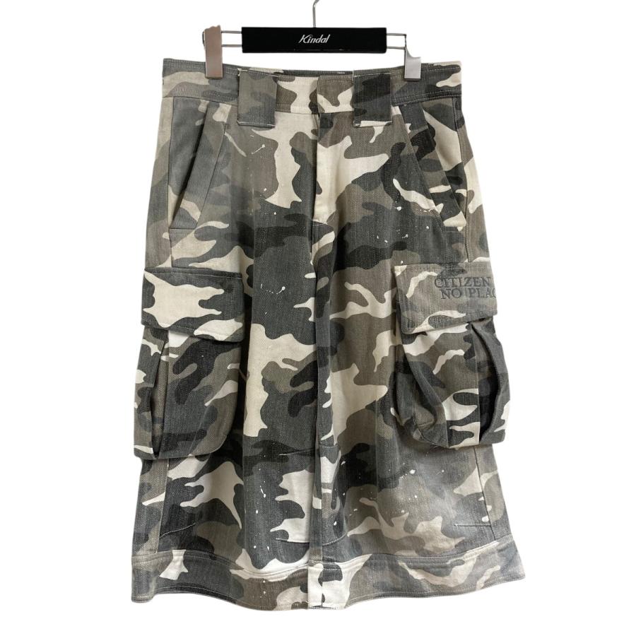 CITIZEN 【値下げ】CITTZEN OF NO PLACE ハーフパンツ カモフラージュ