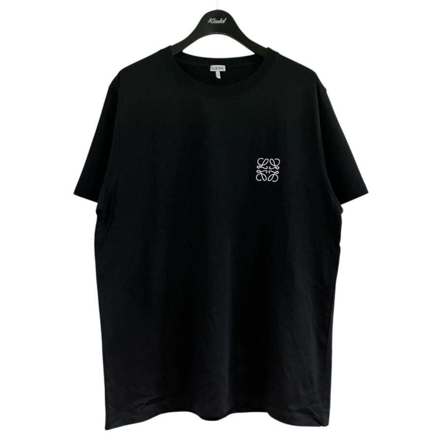 LOEWE ロエベ アナグラム Tシャツ ブラック　XLサイズ LOEWE（ロエベ） アナグラム刺繍Tシャツ ブラック サイズ：XL