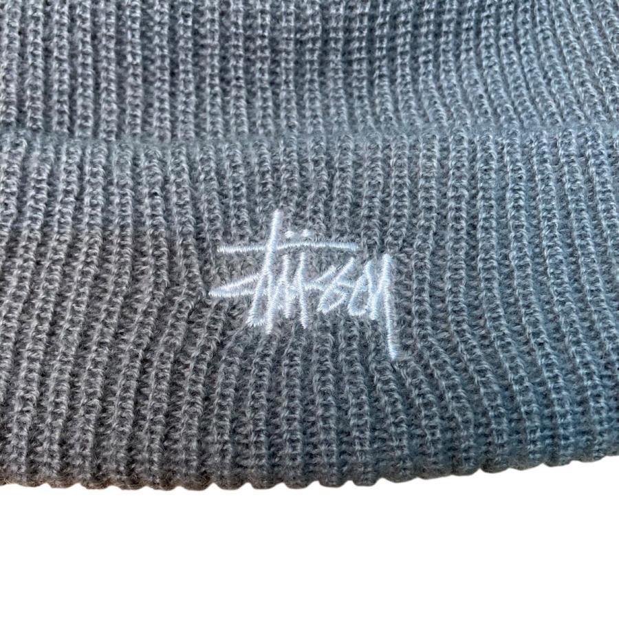 STUSSY ステューシー stussy ニット帽 グレー サイズ