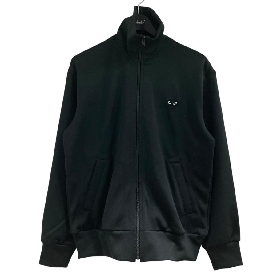 PLAY COMME des GARÇONS ジップジャケット ブラック ハート Comme Des Garçons Play heart-print Jersey Track Jacket