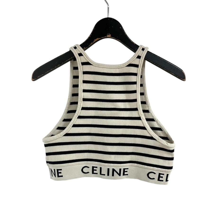 CELINE（セリーヌ） 【値下げ】CELINE ボーダーリブロゴ クロップド