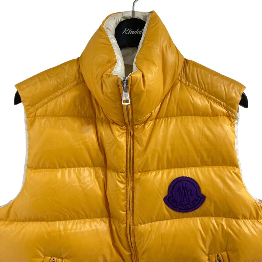 正規品　モンクレール　イエロー　ダウンベスト　0 MONCLER モンクレール ダウンベスト イエロー サイズ：1