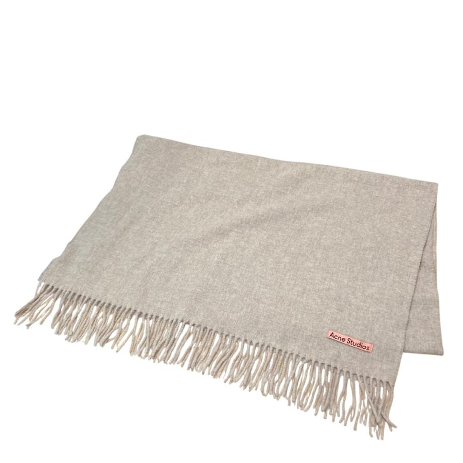 Acne Studios　マフラー　ベージュ Acne Studios アクネストゥディオズ ACNE STUDIOS ロゴパッチ