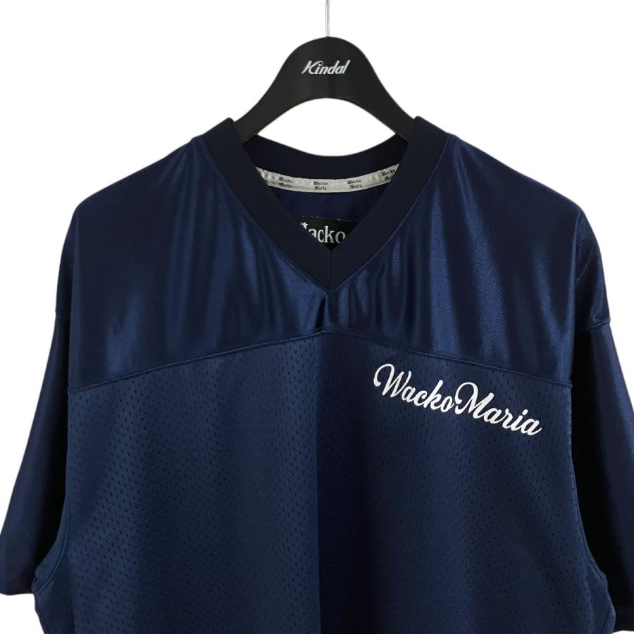 WACKO MARIA（ワコマリア） フットボール半袖シャツ ネイビー サイズ