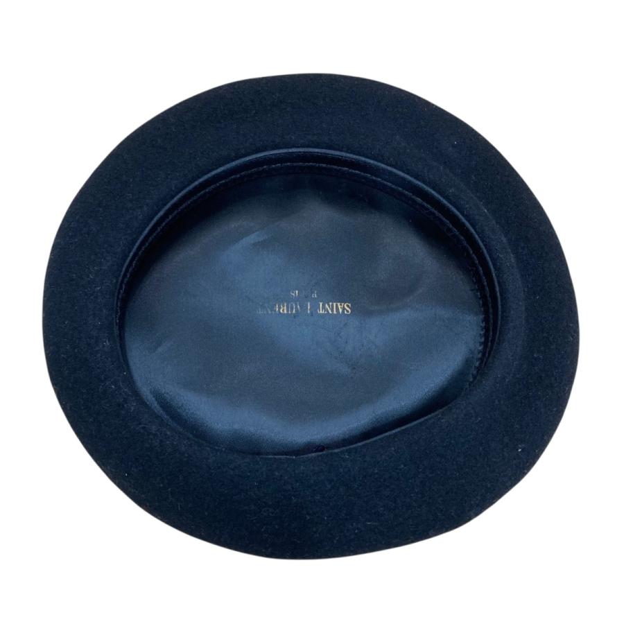 サンローランパリ Saint Laurent Paris ベレー帽 ブラック サイズ：57