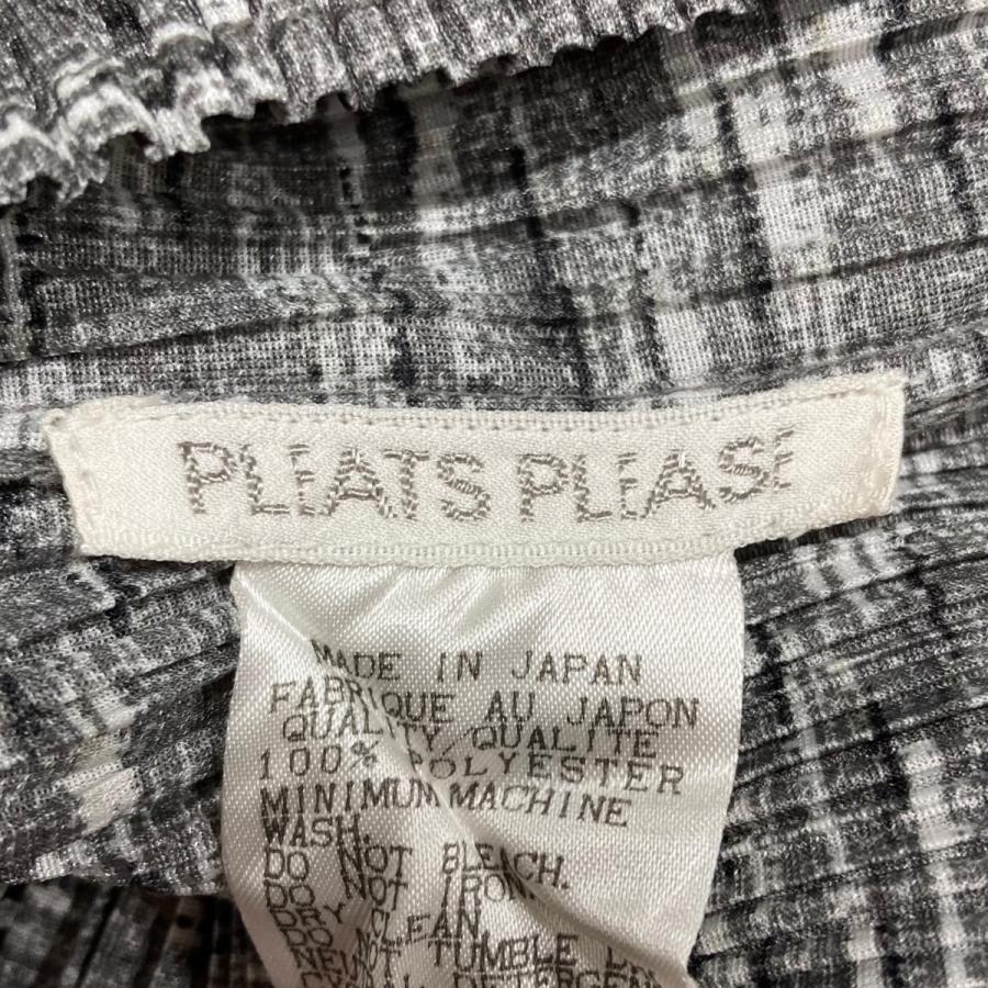 PLEATS PLEASE（プリーツ プリーズ） 半袖プリーツカットソー グレー
