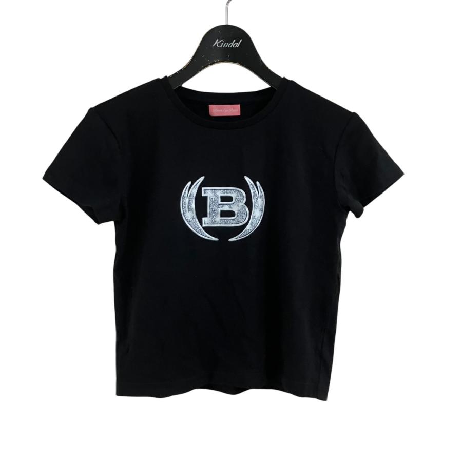 な*な様 THE BLACK EYE PATCH クロップドTシャツ 黒 BlackEyePatch（ブラックアイパッチ） クロップドロゴプリントTシャツ