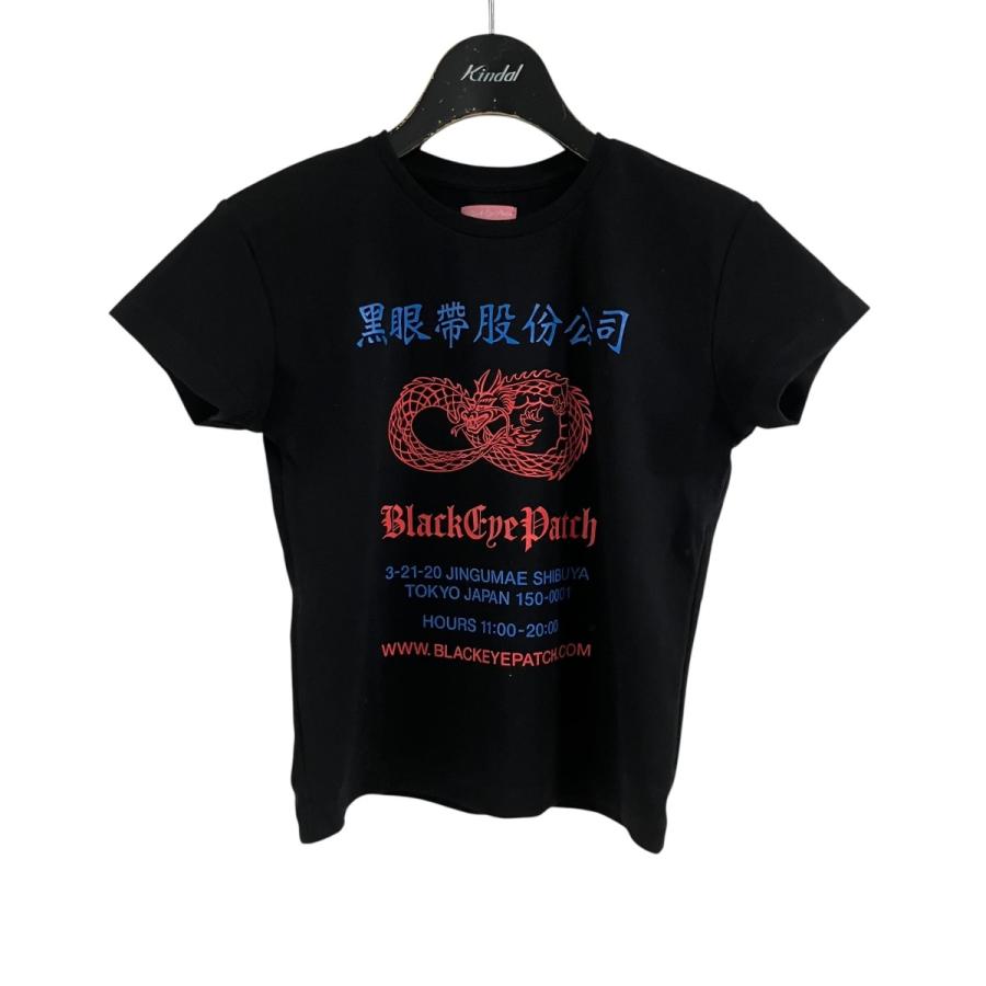 な*な様 THE BLACK EYE PATCH クロップドTシャツ 黒 BlackEyePatch（ブラックアイパッチ） クロップドプリントTシャツ