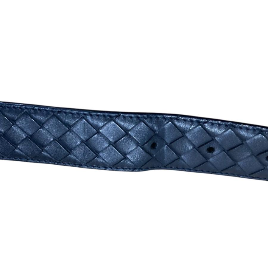Bottega Veneta ネイビー レザーベルト 中古・古着通販】BOTTEGA VENETA (ボッテガベネタ) レザーベルト