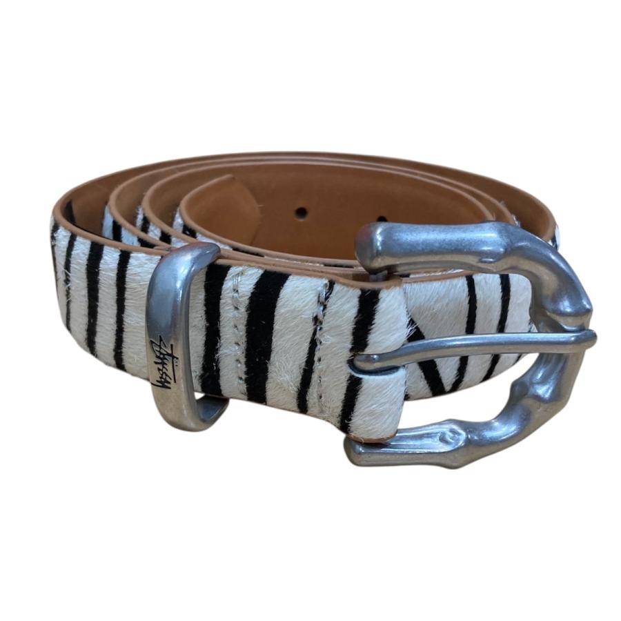 STUSSY（ステューシー） 【値下げ】stussy カーフレザーベルト BAMBOO