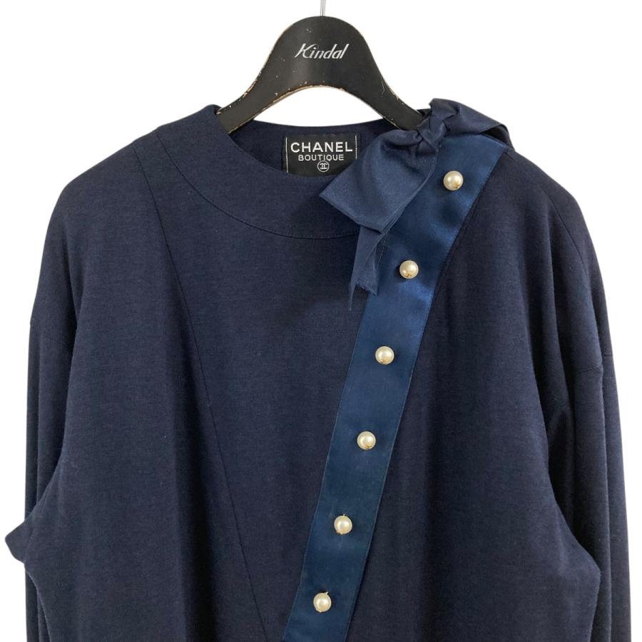 CHANEL（シャネル） 【値下げ】CHANEL ココマークボタンリボンドレス 