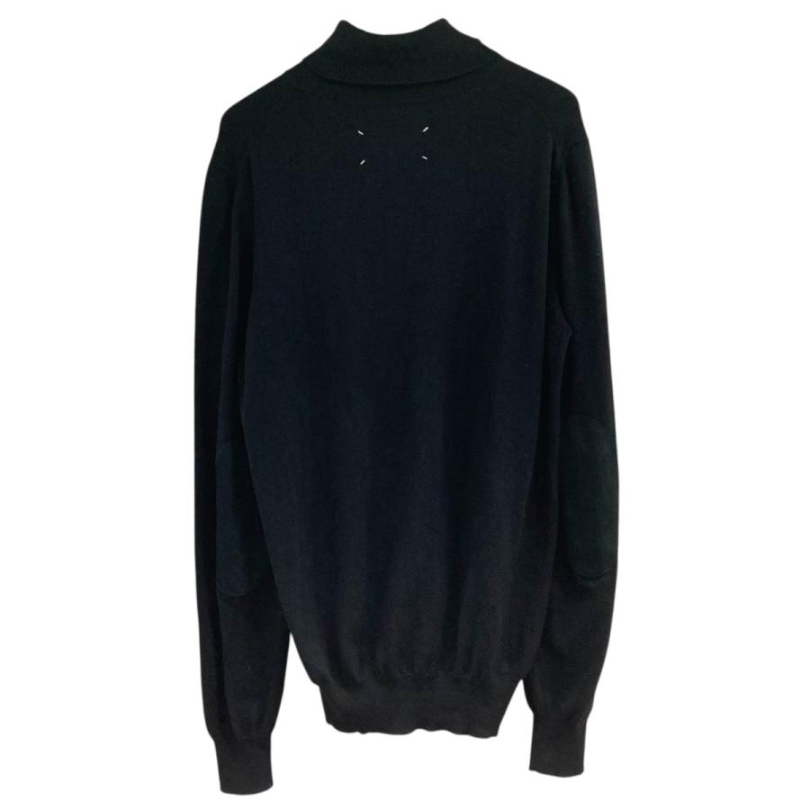 メゾンマルジェラ　タートルネック　エルボーパッチ　ニット　黒　ブラック　サイズL Maison Margiela（メゾンマルジェラ） 【値下げ】Maison Margiela