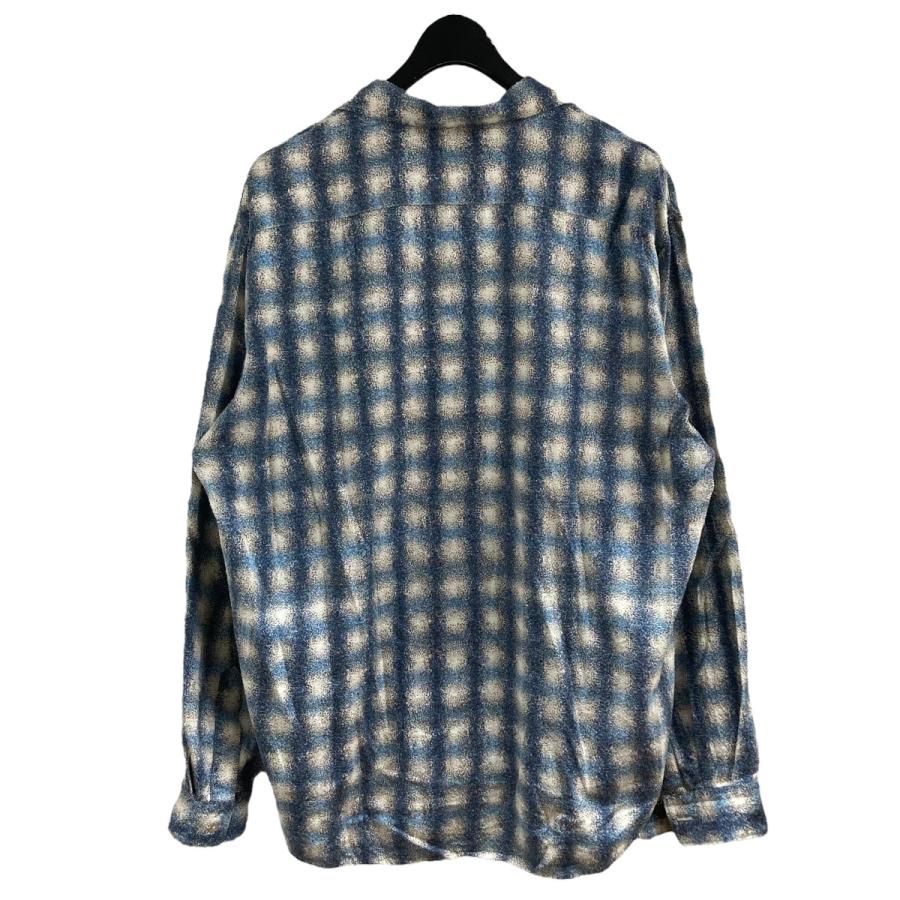 NICENESS 【値下げ】NICENESS KURT プリンテッドシルクシャツ ブルー