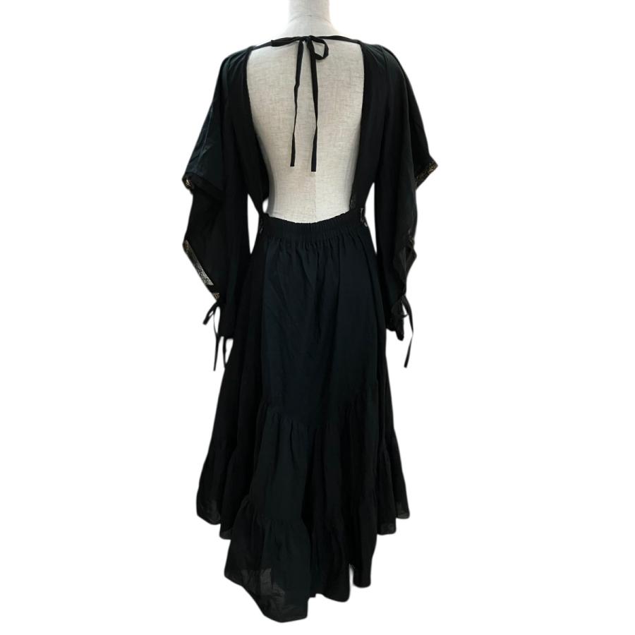 FUMIE TANAKA big frill lace cami ブラック FUMIE TANAKA（フミエ タナカ） 【値下げ】FUMIE=TANAKA レース