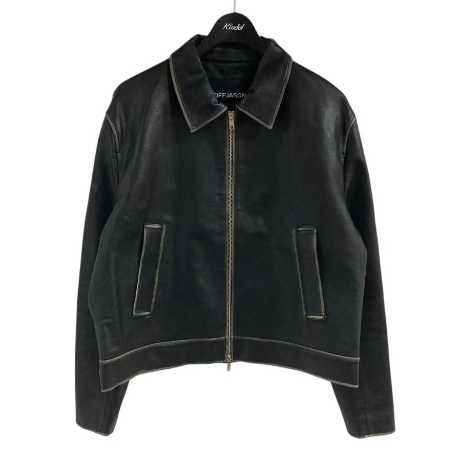 DoffJason ブラックレザージャケット L ドフジェーソン DOFFJASON フェイクレザージャケット ブラック サイズ