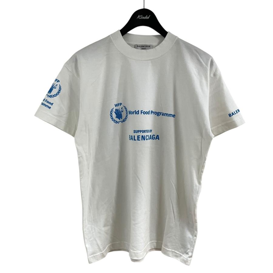 BALENCIAGA（バレンシアガ） ロゴプリントTシャツ ホワイト サイズ：XS 