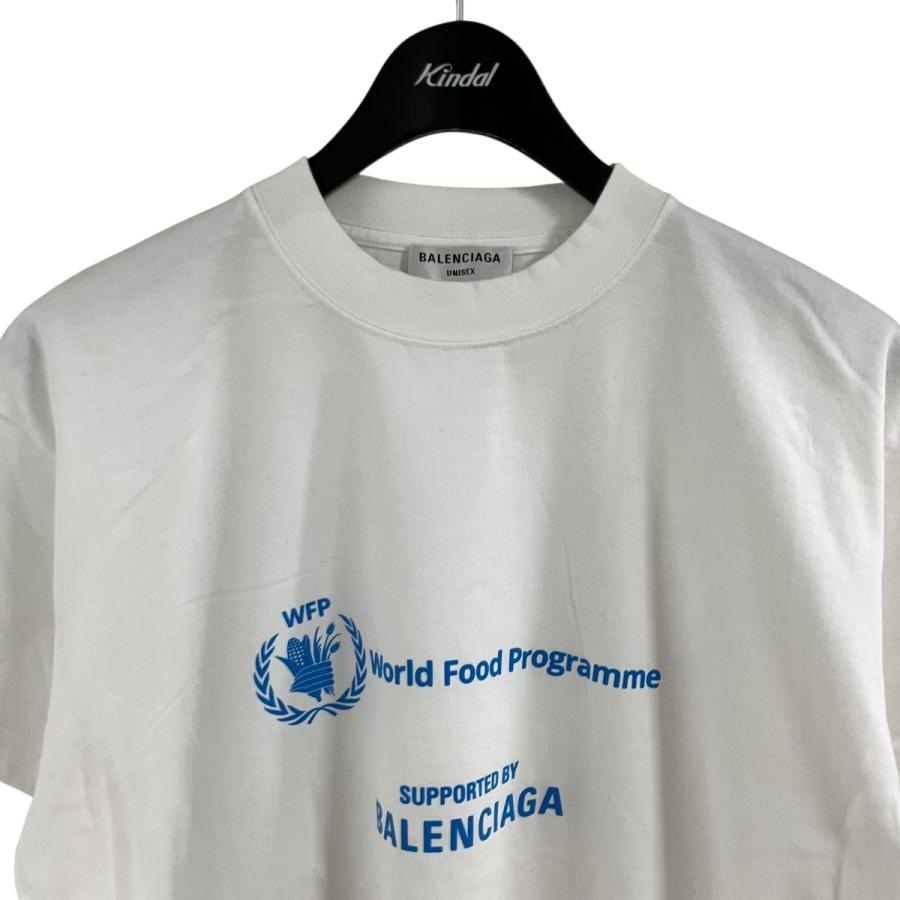 BALENCIAGA（バレンシアガ） ロゴプリントTシャツ ホワイト サイズ：XS 