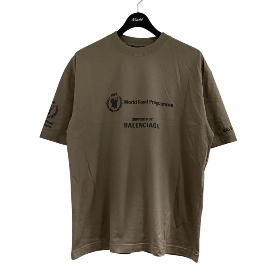 BALENCIAGA（バレンシアガ） ロゴプリントTシャツ ブラウン サイズ：XS 