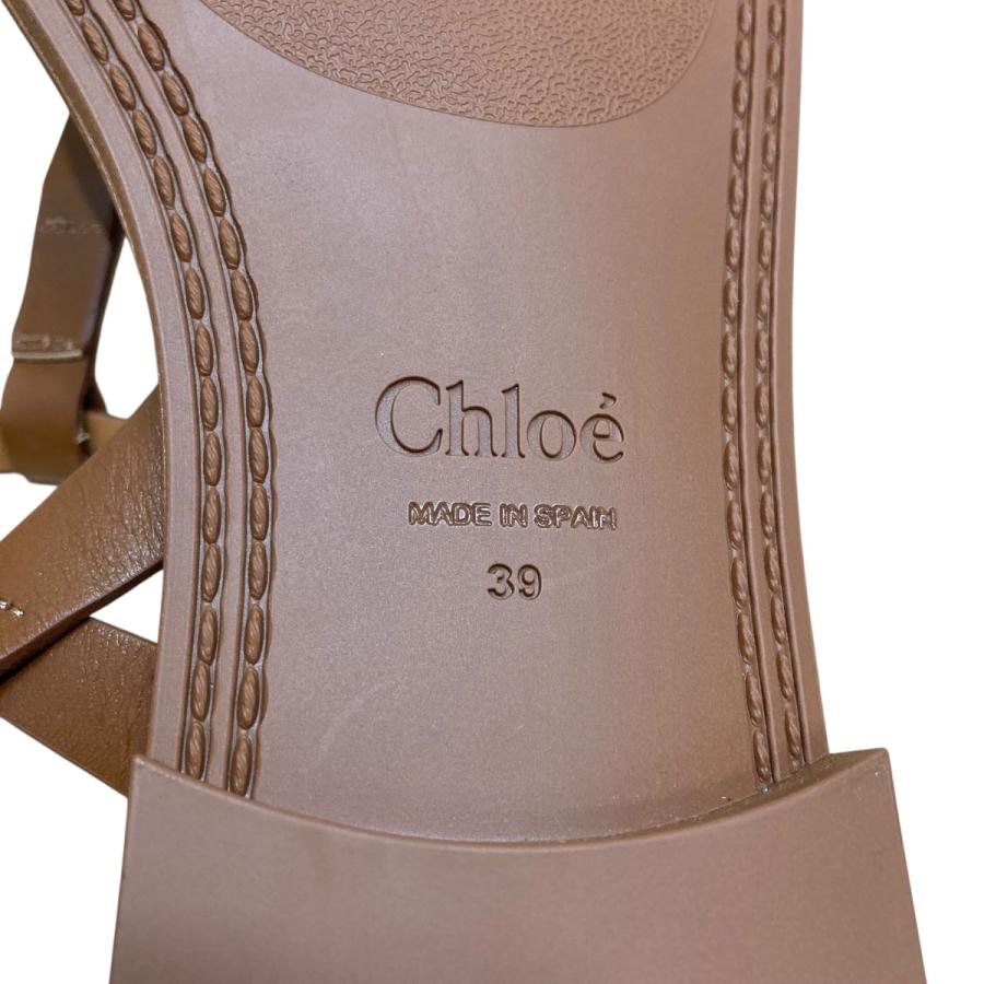 【値下げ】Chloe ストラップサンダル ブラウン サイズ：39 (EC)