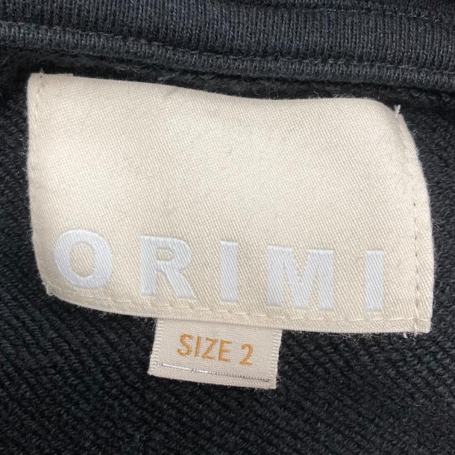 値下げ】ORIMI ダメージ加工 ドッキングプルオーバーパーカー ブラック 