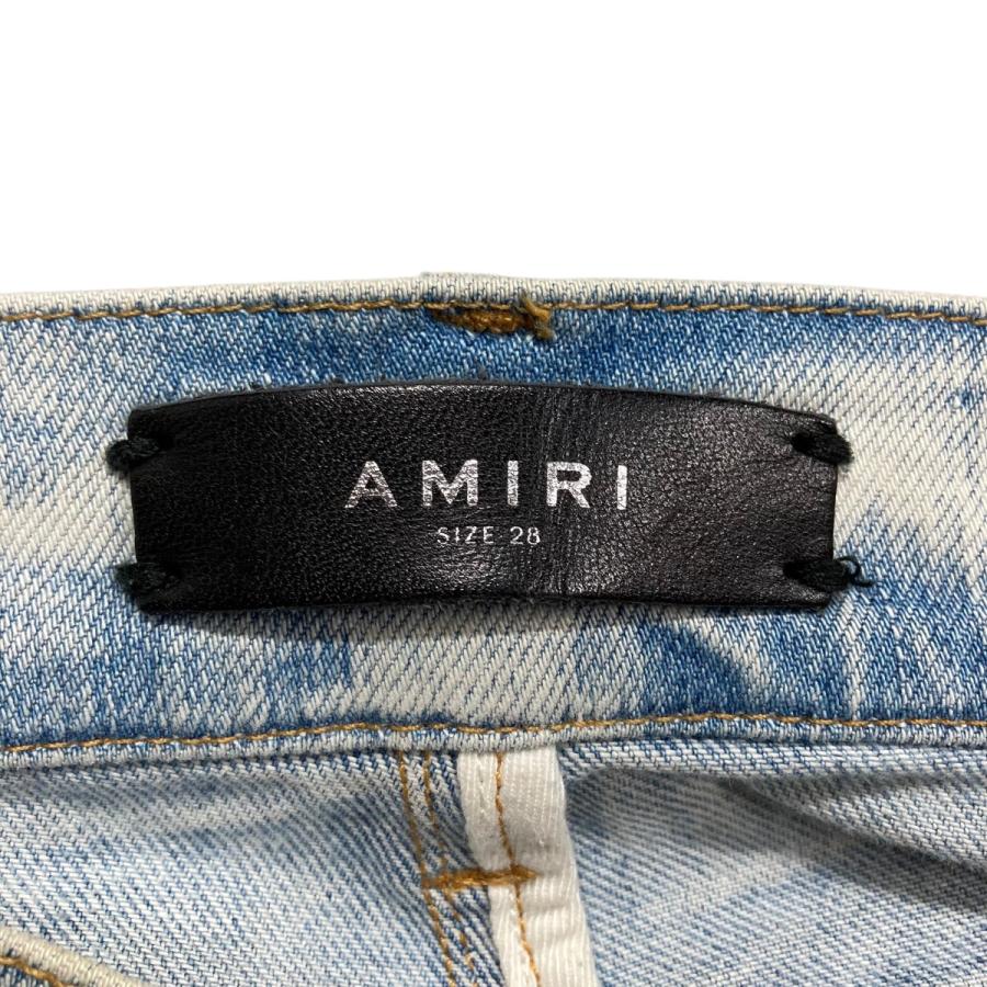 「ganggang」 AMIRI ペイントデザイン デニム 28 ganggang」 AMIRI ペイントデザイン デニム 28 ganggang」 AMIRI