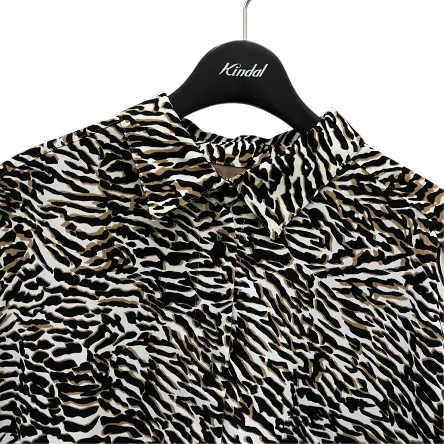 ロクビューティアンドユース 6(ROKU) BEAUTY＆YOUTH ZEBRA PRINT SHIRT 
