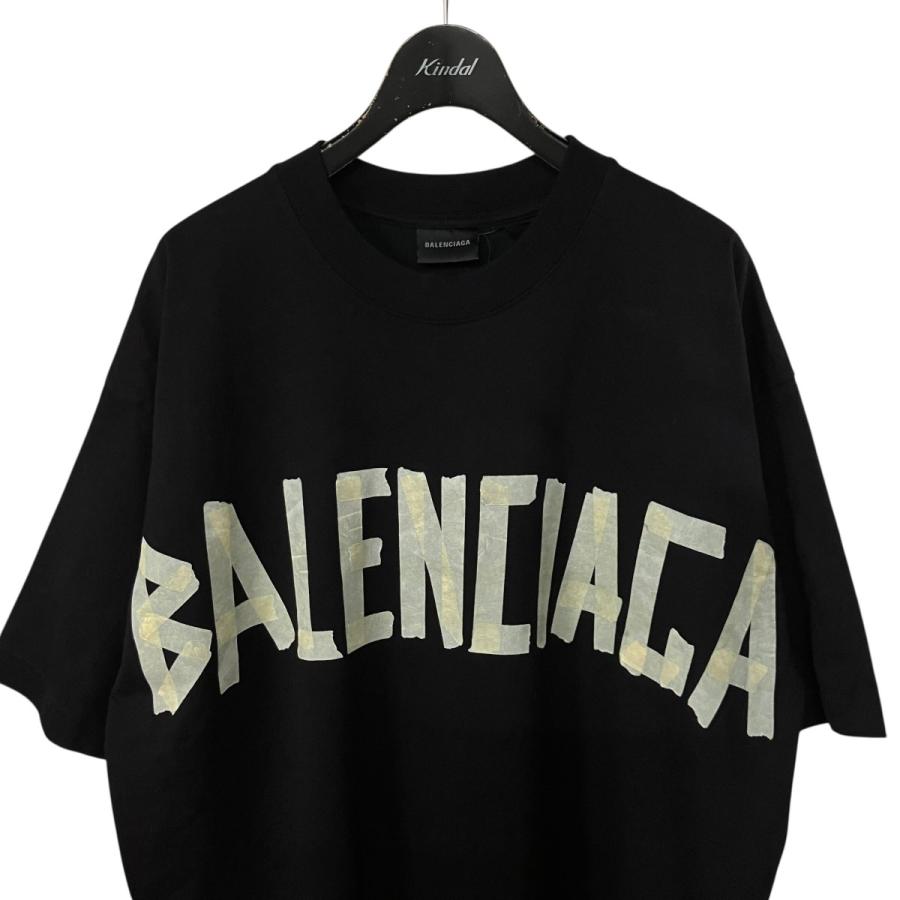 バレンシアガ BALENCIAGA Tシャツドッキングプリーツワンピース ブラック サイズ：36_1