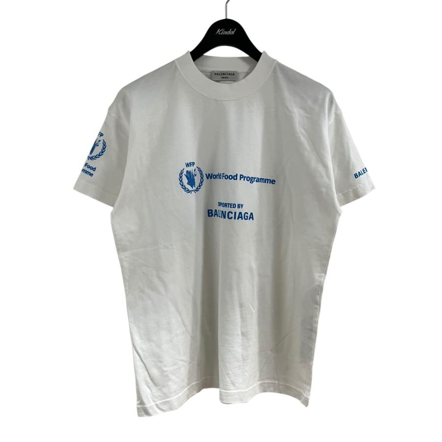 BALENCIAGA（バレンシアガ） ロゴプリントTシャツ ホワイト サイズ：S 