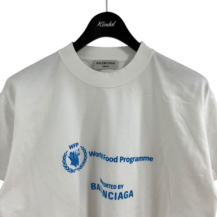 BALENCIAGA（バレンシアガ） ロゴプリントTシャツ ホワイト サイズ：S 